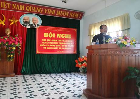 Hội nghị học tập, quán triệt các Nghị quyết Hội nghị Trung ương 6 khóa XII tại Sở.